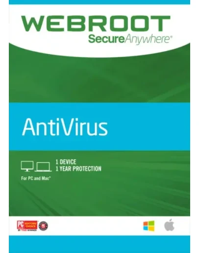 Webroot SecureAnywhere AntiVirus ключ 3 ПК / 180 дней