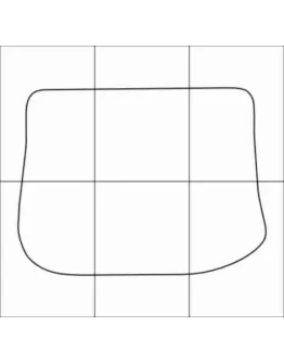 AUDI 80 B4 1991-1995 Лекала автоковриков, векторные