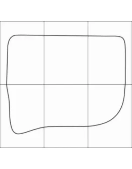 AUDI 100 1990-1994 Лекала автоковриков, векторные
