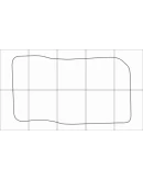 AUDI 100 1990-1994 Лекала автоковриков, векторные