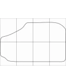 AUDI 100 1990-1994 Лекала автоковриков, векторные