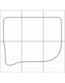 AUDI 100-A6 1994-1997 Лекала автоковриков, векторные