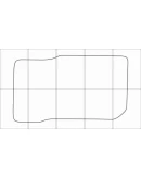AUDI 100-A6 1994-1997 Лекала автоковриков, векторные