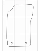 AUDI A1 2010-- (автомат 5дв) Лекала автоковриков вектор