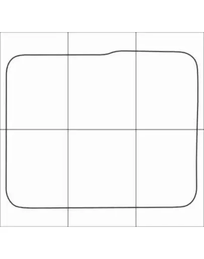 AUDI A2 1999-2005 Лекала автоковриков вектор