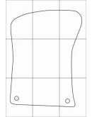 AUDI A3 Sportback 2004-- Лекала автоковриков, вектор