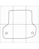 AUDI A3 Sportback 2004-- Лекала автоковриков, вектор