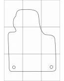 AUDI A3 Sportback 2004-- Лекала автоковриков, вектор
