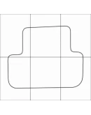 AUDI A4 2008-- Лекала автоковриков, векторные