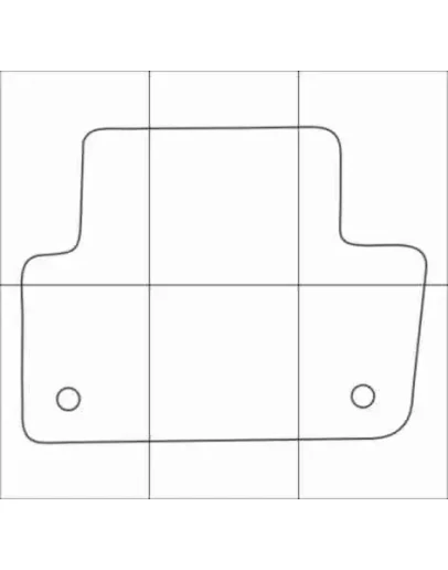 AUDI A4 2015 Лекала автоковриков, векторные