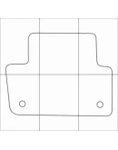 AUDI A4 2015 Лекала автоковриков, векторные