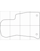 AUDI A4 2015 Лекала автоковриков, векторные