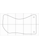 AUDI A4 2015 Лекала автоковриков, векторные