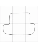 AUDI A5-S5 Coupe 2007-- Лекала автоковриков, вектор