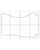 AUDI A6 2011-- Лекала автоковриков, векторные