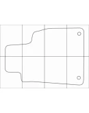 AUDI A6 2011-- Лекала автоковриков, векторные