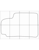 AUDI A8 1994-2002 Лекала автоковриков, вектор