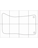 AUDI A8 2002-2010 Лекала автоковриков, вектор