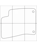 AUDI A8 2002-2010 Лекала автоковриков, вектор