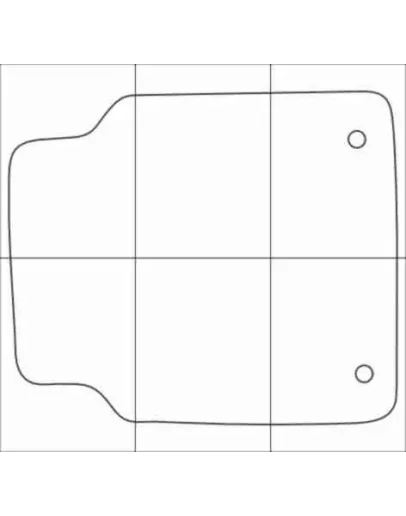 AUDI A8 2010-- Лекала автоковриков, вектор