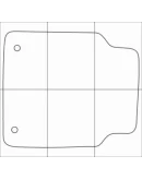 AUDI A8 2010-- Лекала автоковриков, вектор