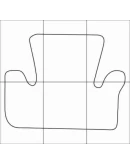 AUDI Q5 2009-- Лекала автоковриков, вектор