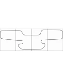 AUDI Q5 2009-- Лекала автоковриков, вектор