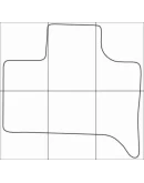 BMW Х5 E-53 1999-2006 Лекала автоковриков, векторные