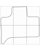 BMW Х5 E-53 1999-2006 Лекала автоковриков, векторные