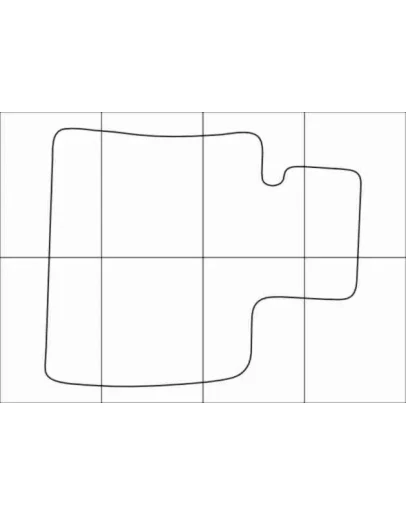 BMW Х5 E-70 2006-2013 Лекала автоковриков, векторные