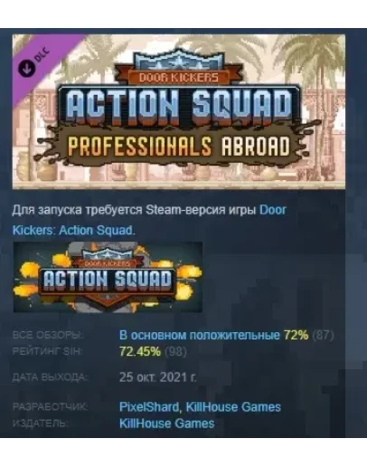 Door Kickers Action Squad Professionals Abroad STEAM РФ