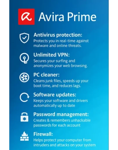 Avira Prime 3 месяца для 5 устройств