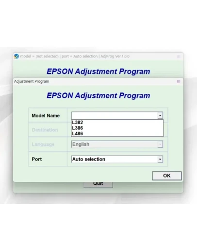 EPSON Adjustment Program Reset L382-L386-L486