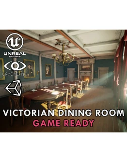 Victorian dining room for game ready