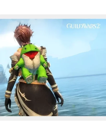 Guild Wars 2 Зеленый плюшевый чехол для рюкзака Quaggan