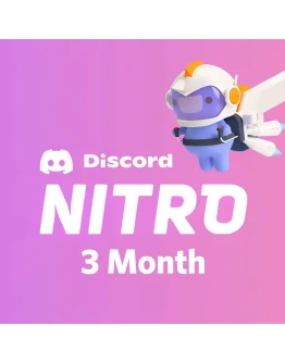 DISCORD NITRO 3 МЕСЯЦ+2БУСТА МОМЕНТАЛЬНАЯ ДОСТАВКА