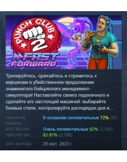 Punch Club 2: Fast Forward STEAM GIFT РОССИЯ