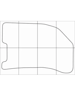 CHEVROLET AVEO 2003-2011 Лекала автоковриков, вектор