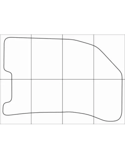 CHEVROLET AVEO 2003-2011 Лекала автоковриков, вектор