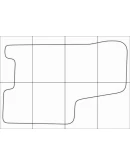 CHEVROLET AVEO 2003-2011 Лекала автоковриков, вектор