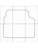 CHEVROLET AVEO 2003-2011 Лекала автоковриков, вектор