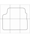 CHEVROLET AVEO 2003-2011 Лекала автоковриков, вектор