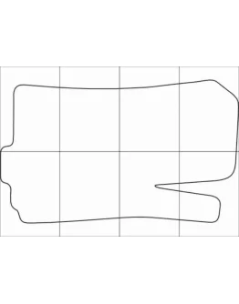 CHEVROLET AVEO 2011-16 Лекала автоковриков, вектор