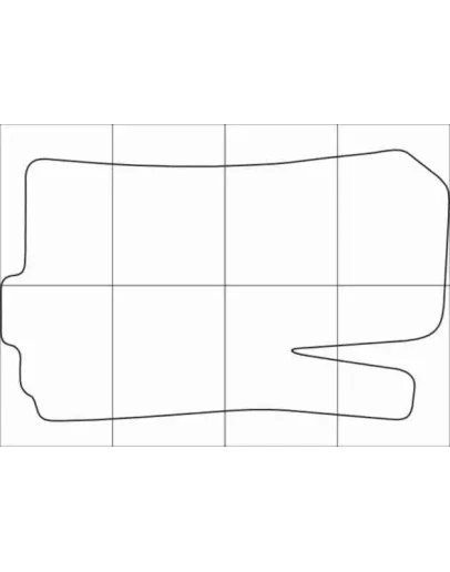 CHEVROLET AVEO 2011-16 Лекала автоковриков, вектор