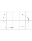 CHEVROLET AVEO 2011-16 Лекала автоковриков, вектор