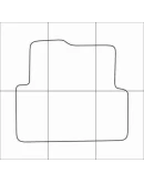 CHEVROLET AVEO 2011-16 Лекала автоковриков, вектор