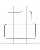 CHEVROLET AVEO 2011-16 Лекала автоковриков, вектор