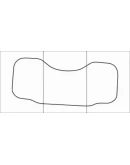 CHEVROLET AVEO 2011-16 Лекала автоковриков, вектор