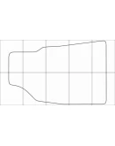 CHEVROLET CAPTIVA 2006-2011 Лекала автоковриков, вектор