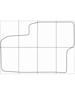 CHEVROLET CAPTIVA 2012-16 Лекала автоковриков, вектор